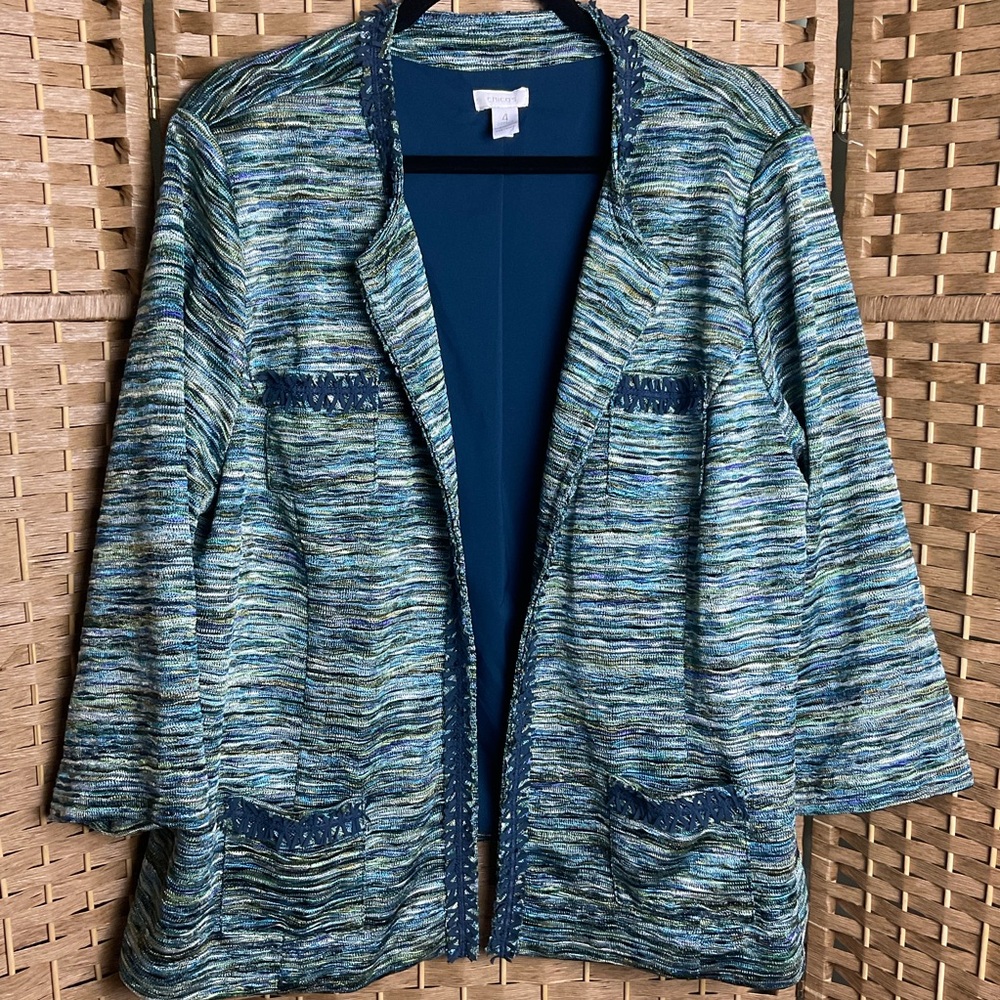Chico’s Open Blazer Jacket Size 4